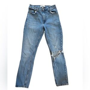 Abercrombie & Fitch The Skinny High Rise Curve Love Distressed Jeans Size 25 0